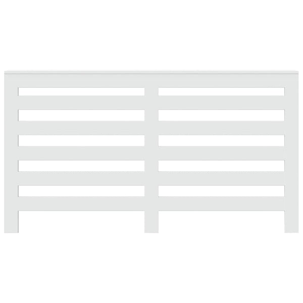 Lämpöpatterin suoja valkoinen 149x20x82 cm tekninen puu