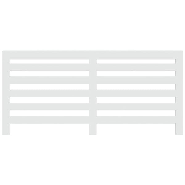 Lämpöpatterin suoja valkoinen 175x20x82 cm tekninen puu