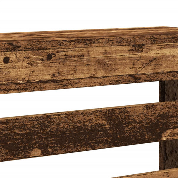 Lämpöpatterin suoja vanha puu 175x20x82 cm tekninen puu