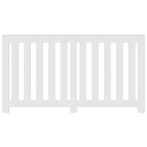 Lämpöpatterin suoja valkoinen 149x20x82 cm tekninen puu