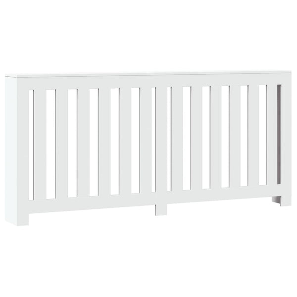 Lämpöpatterin suoja valkoinen 175x20x82 cm tekninen puu