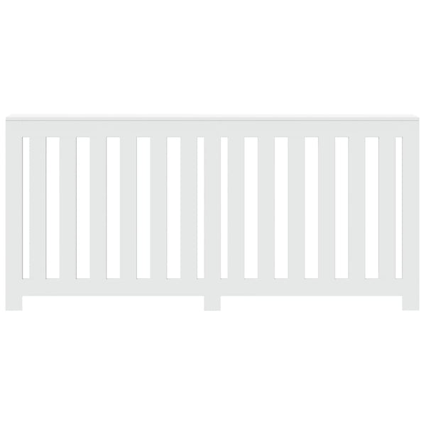 Lämpöpatterin suoja valkoinen 175x20x82 cm tekninen puu