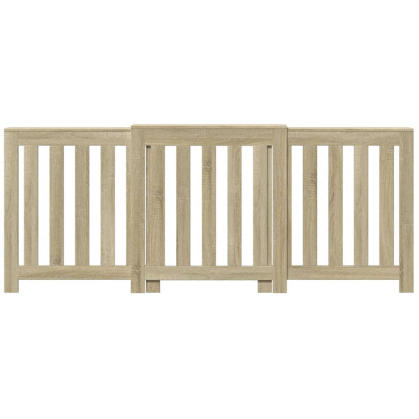 Lämpöpatterin suoja Sonoma-tammi 205x21,5x83,5 cm tekninen puu