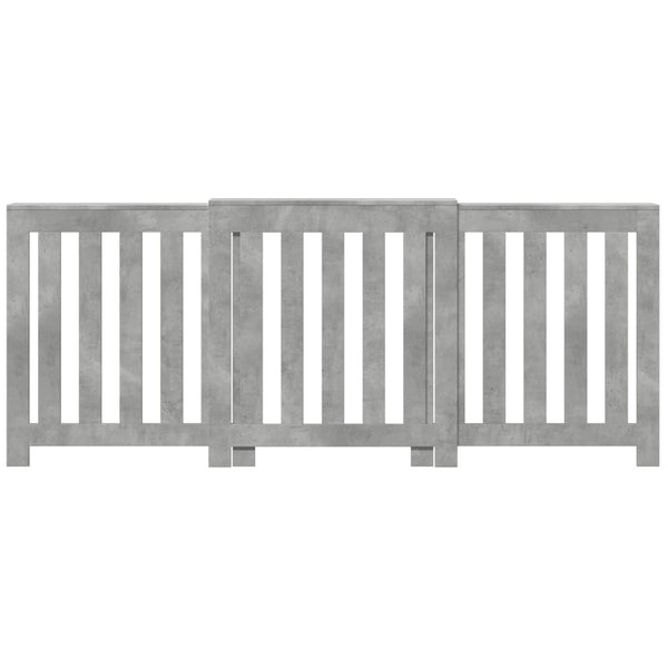 Lämpöpatterin suoja betoninharmaa 205x21,5x83,5 cm tekninen puu