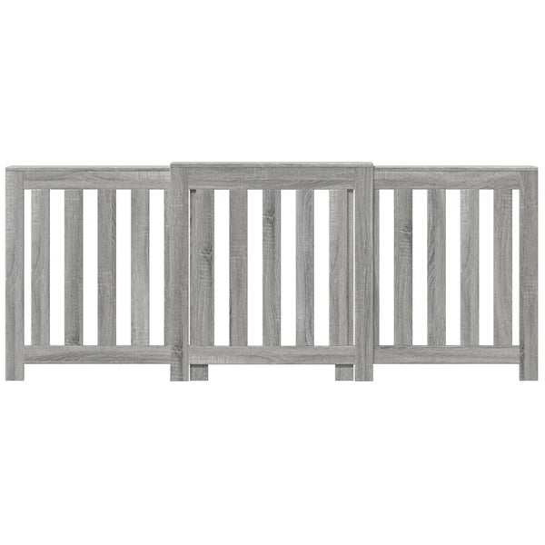 Lämpöpatterin suoja harmaa Sonoma 205x21,5x83,5 cm tekninen puu