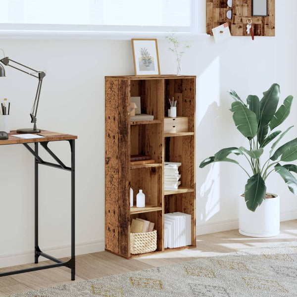 Vanha puu kirjahylly Siegfrid 50x25x105cm (puinen)