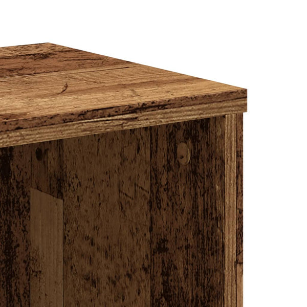 Vanha puu kirjahylly Siegfrid 50x25x105cm (puinen)