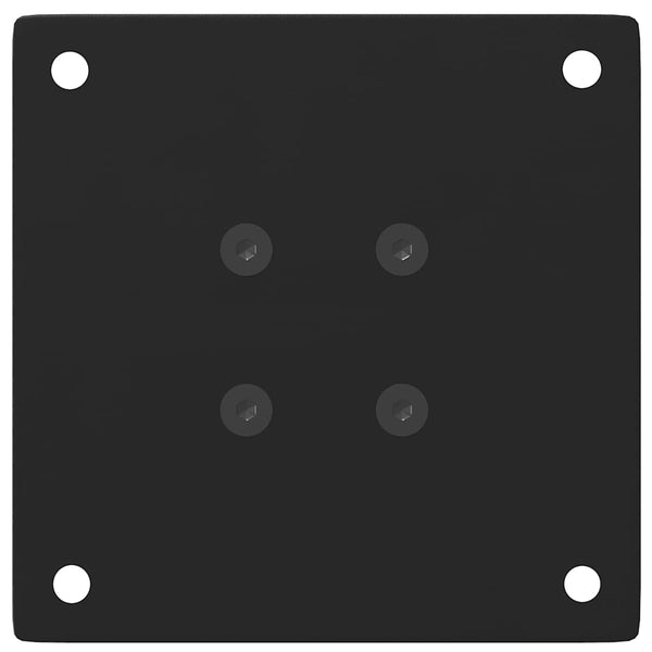 Sohvapöydän jalat 4 kpl musta 42-44 cm teräs