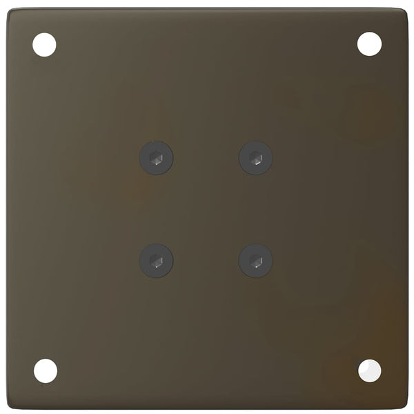 Luonnonteräs sohvapöydän jalat Mujdedin 42-44cm (4 kpl, teräs)