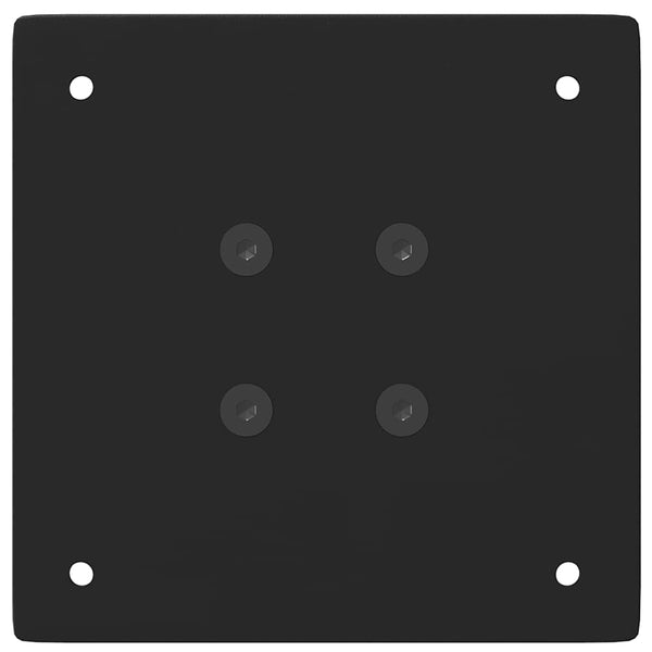 Musta konsolipöydän jalat Mujdedin 72-74cm (4 kpl, teräs)