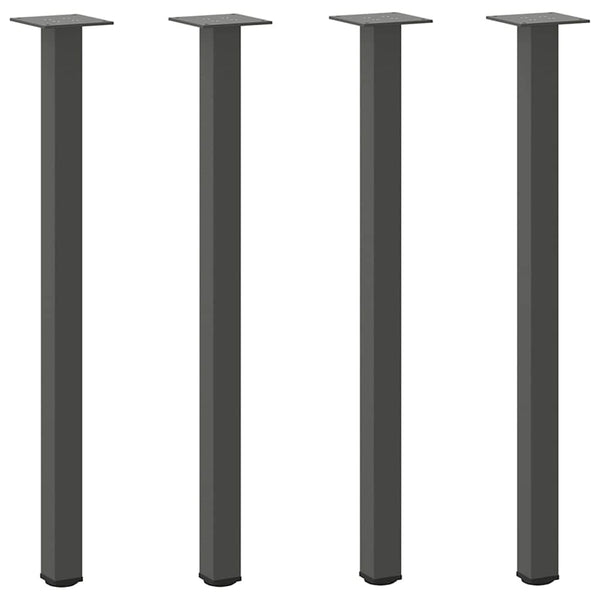 Antrasiittia konsolipöydän jalat Mujdedin 72-74cm (4 kpl teräs)