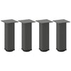 Antrasiittia sohvapöydän jalat Mujdedin 30-32cm (4 kpl, teräs)