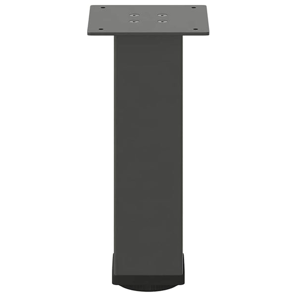 Sohvapöydän jalat 4 kpl antrasiittia 42-44 cm teräs