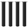 Musta konsolipöydän jalat Mujdedin 72-74cm (4 kpl, teräs)