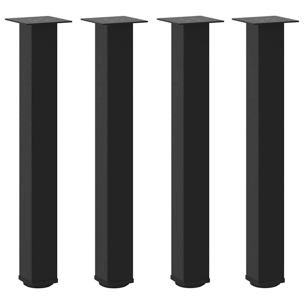Musta konsolipöydän jalat Mujdedin 72-74cm (4 kpl, teräs)