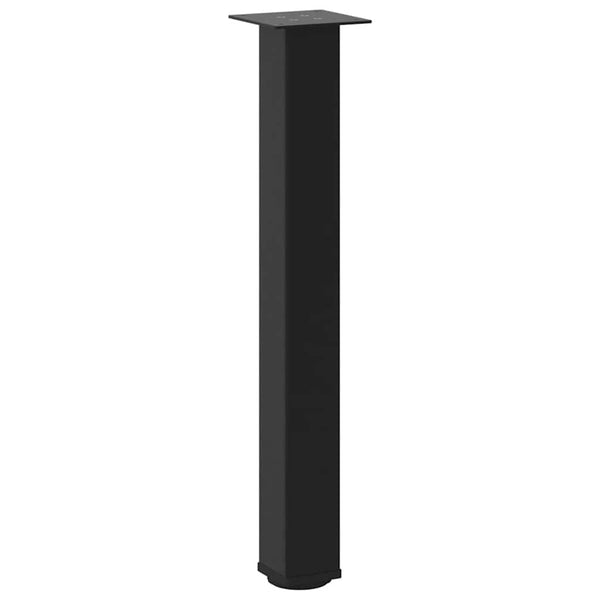 Musta konsolipöydän jalat Mujdedin 72-74cm (4 kpl, teräs)