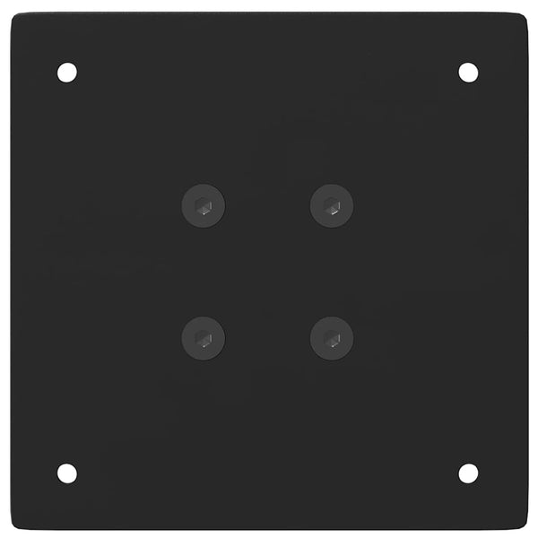 Musta konsolipöydän jalat Mujdedin 72-74cm (4 kpl, teräs)