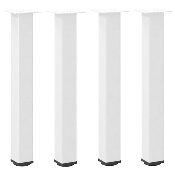 Valkoinen konsolipöydän jalat Mujdedin 72-74cm (4 kpl, teräs)