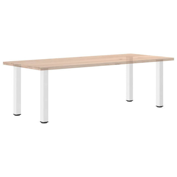 Valkoinen konsolipöydän jalat Mujdedin 72-74cm (4 kpl, teräs)