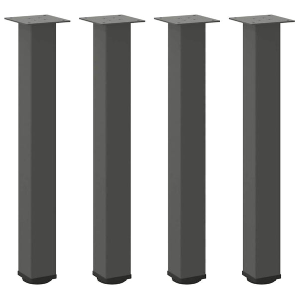 Antrasiittia konsolipöydän jalat Mujdedin 72-74cm (4 kpl teräs)