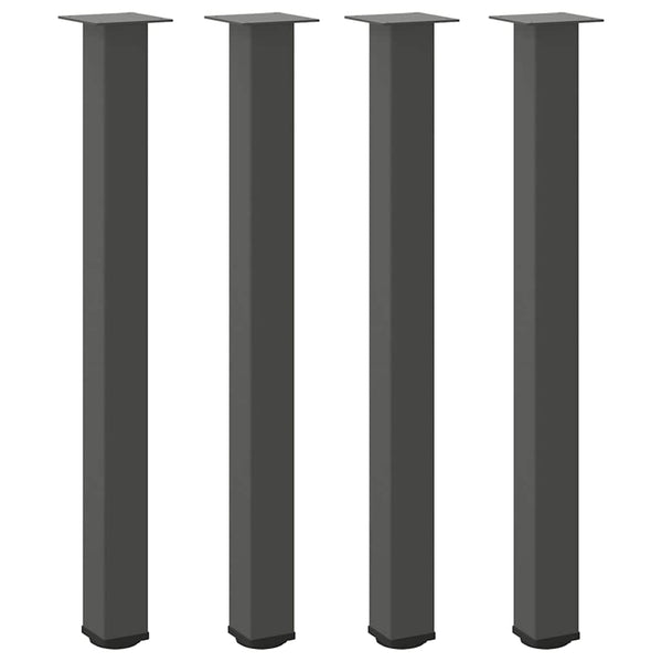 Antrasiittia baaripöydän jalat Mujdedin 90-92cm (4 kpl teräs)