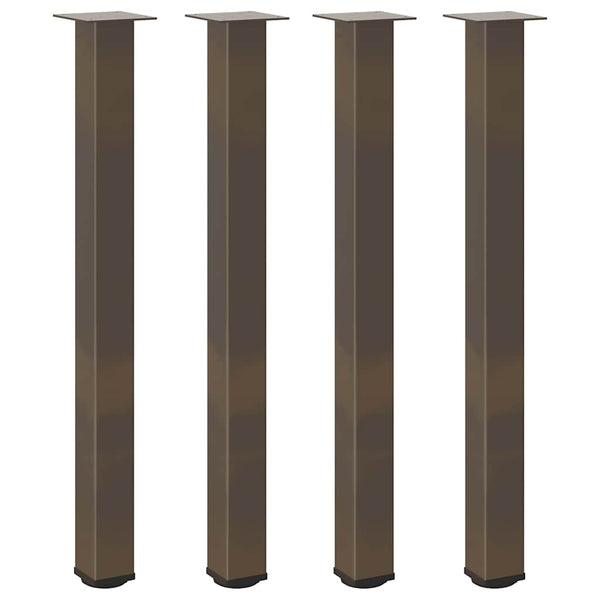 Luonnonteräs baaripöydän jalat Mujdedin 90-92cm (4 kpl teräs)