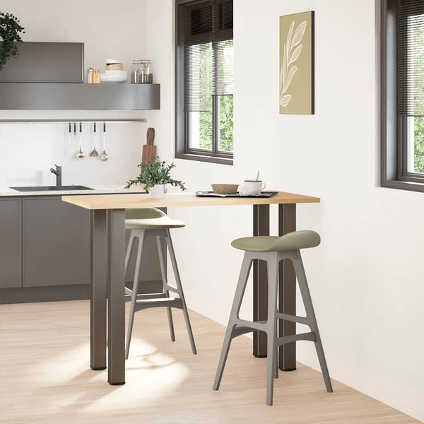 Luonnonteräs baaripöydän jalat Mujdedin 90-92cm (4 kpl teräs)