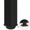Musta baaripöydän jalat Mujdedin 100-102cm (4 kpl teräs)