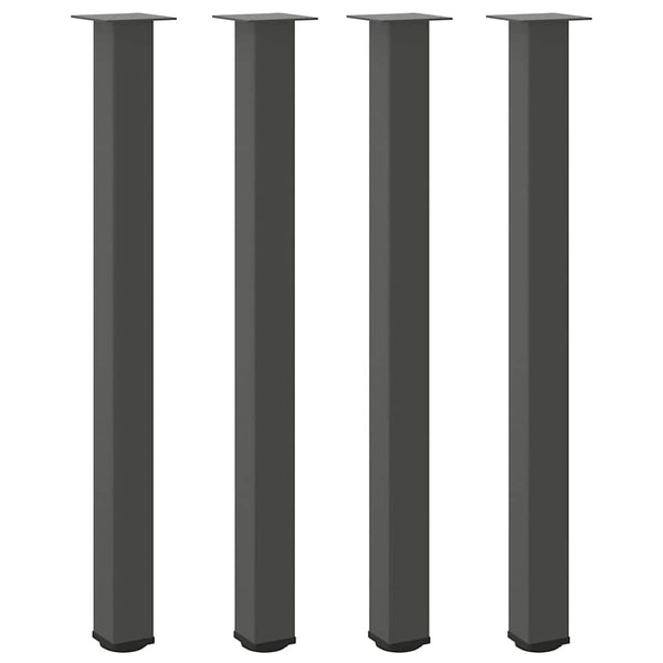Antrasiittia baaripöydän jalat Mujdedin 110-112cm (4 kpl teräs)