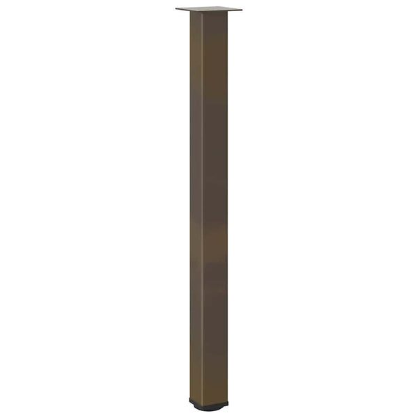 Luonnonteräs baaripöydän jalat Mujdedin 110-112cm (4 kpl teräs)