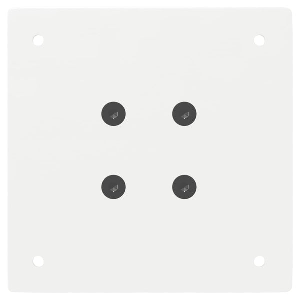 Valkoinen konsolipöydän jalat Cheryl 72cm (4 kpl, teräs)