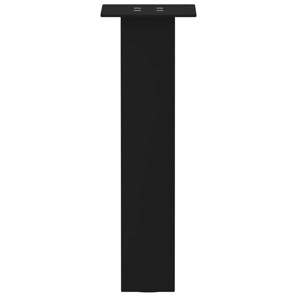 Sohvapöydän jalat 4 kpl Musta 42 cm Teräs
