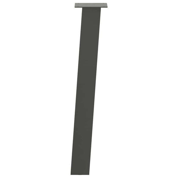 Antrasiittia konsolipöydän jalat Cheryl 72cm (4 kpl teräs)