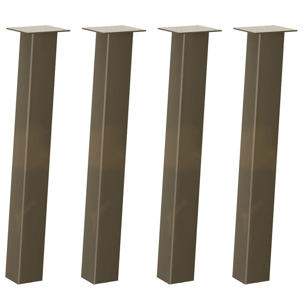 Luonnonteräs konsolipöydän jalat Cheryl 72cm (4 kpl teräs)