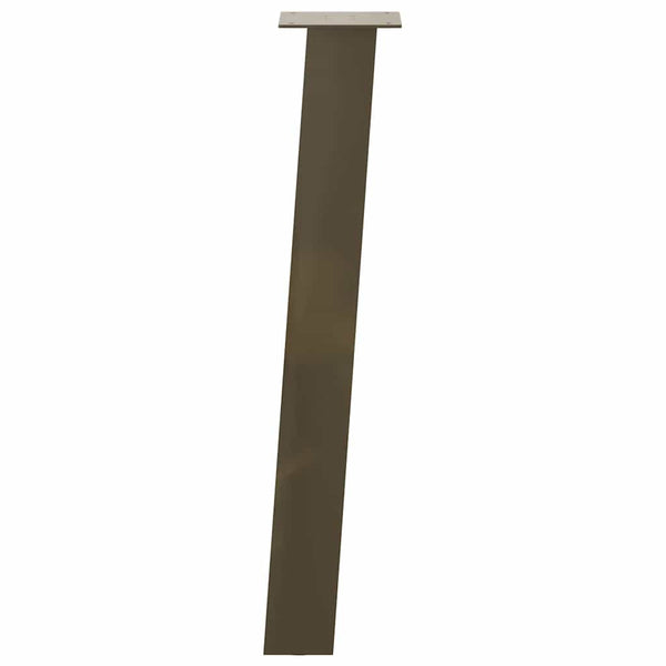 Luonnonteräs konsolipöydän jalat Cheryl 72cm (4 kpl teräs)