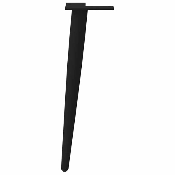 sohvapöydän jalat kartiomainen 4 kpl musta 30-31 cm teräs