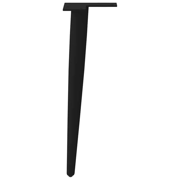 sohvapöydän jalat kartiomainen 4 kpl musta 30-31 cm teräs