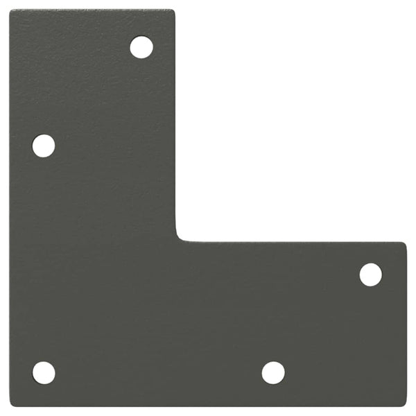 sohvapöydän jalat kartiomainen 4 kpl antrasiittia 42-43cm teräs