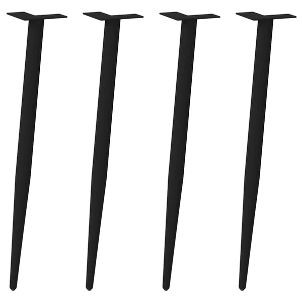 Musta konsolipöydän jalat Dragulita 72-73cm (4 kpl, teräs)