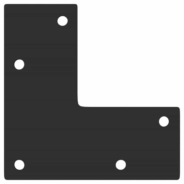 Musta konsolipöydän jalat Dragulita 72-73cm (4 kpl, teräs)