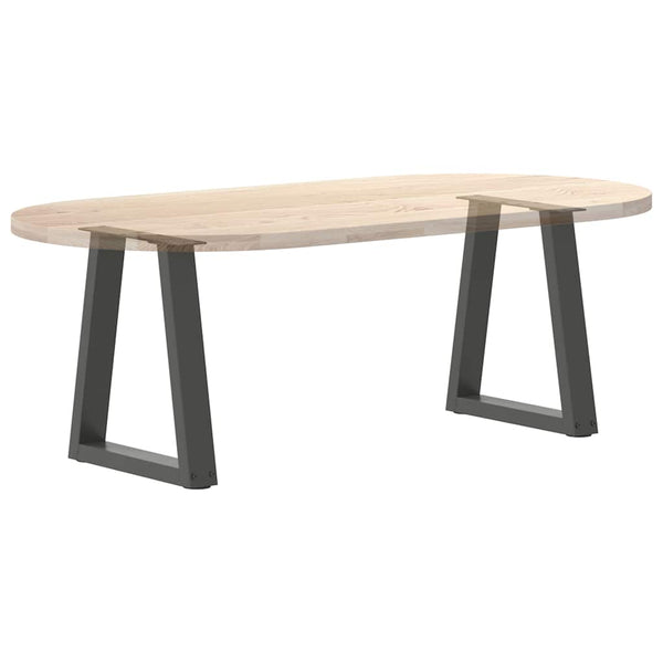 Antrasiitti ruokapöydän jalat v-muoto Aileen 28x(42-43,3)cm (2 kpl)