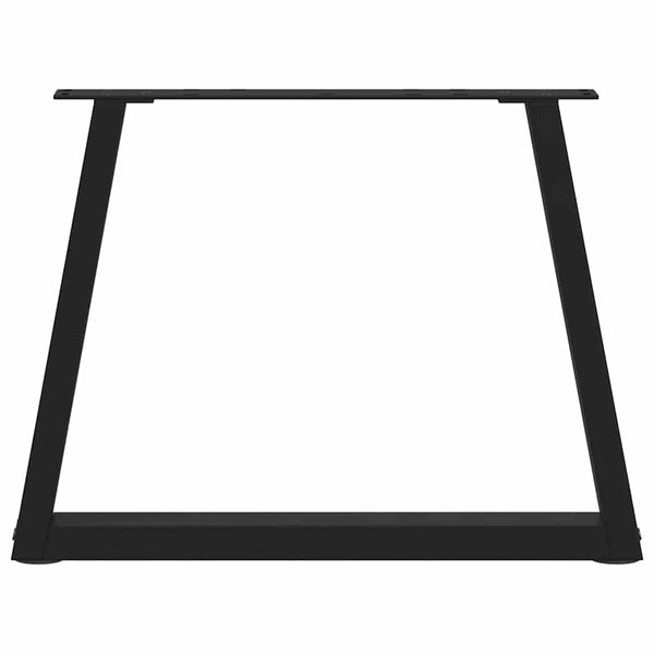 Musta ruokapöydän jalat v-muotoinen Aileen 60x(42-43,3)cm (2 kpl teräs)