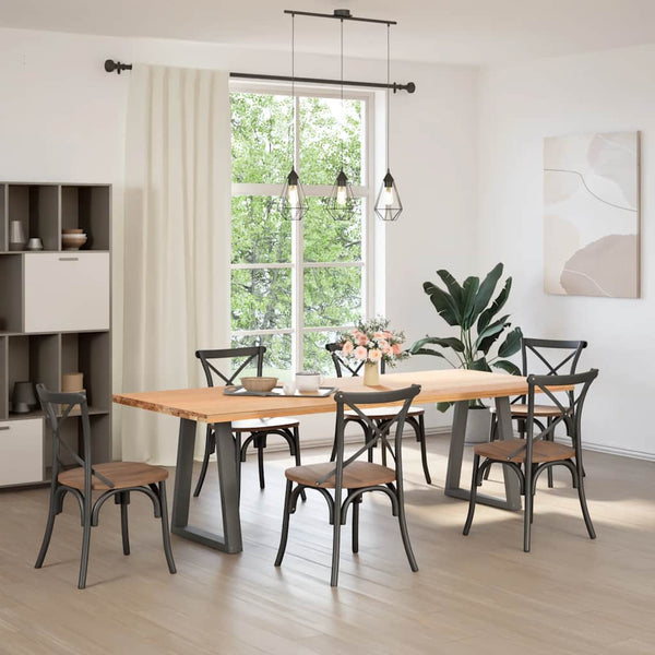 Antrasiittia ruokapöydän jalat v-muotoiset Aileen 60x(72-73)cm (2 kpl)