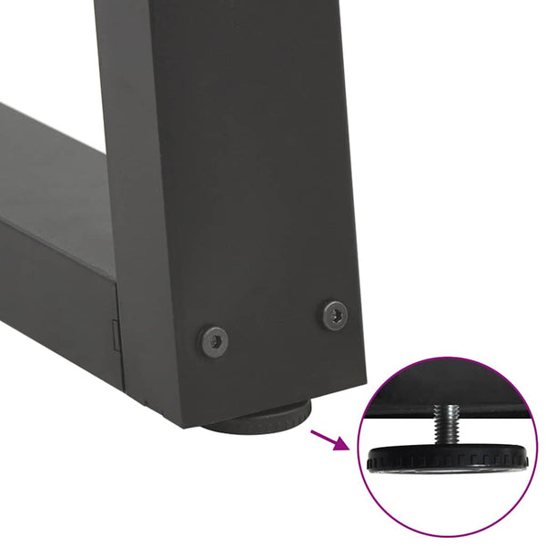 Antrasiittia ruokapöydän jalat v-muotoiset Aileen 60x(72-73)cm (2 kpl)