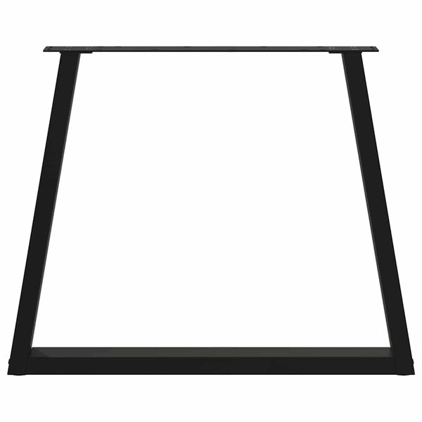 Musta ruokapöydän jalat v-muoto Aileen 70x(72-73,3)cm (2 kpl teräs)