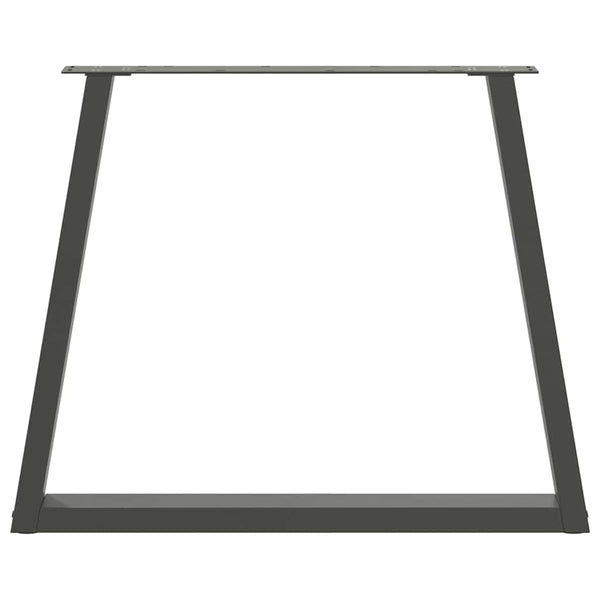 Antrasiitti ruokapöydän jalat v-muoto Aileen 70x(72-73,3)cm (2 kpl)