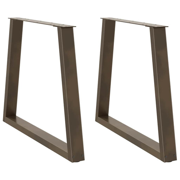 Luonnonteräs ruokapöydän jalat v-muoto Aileen 80x(72-73,3)cm (2 kpl)