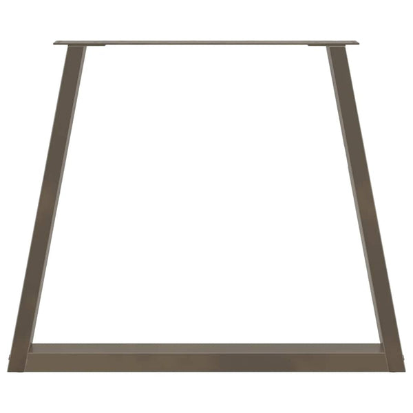 Luonnonteräs ruokapöydän jalat v-muoto Aileen 80x(72-73,3)cm (2 kpl)