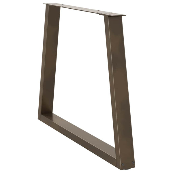 Luonnonteräs ruokapöydän jalat v-muoto Aileen 90x(72-73,3)cm (2 kpl)