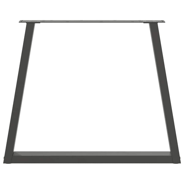 Antrasiitti ruokapöydän jalat v-muoto Aileen 70x(72-73,3)cm (3 kpl)